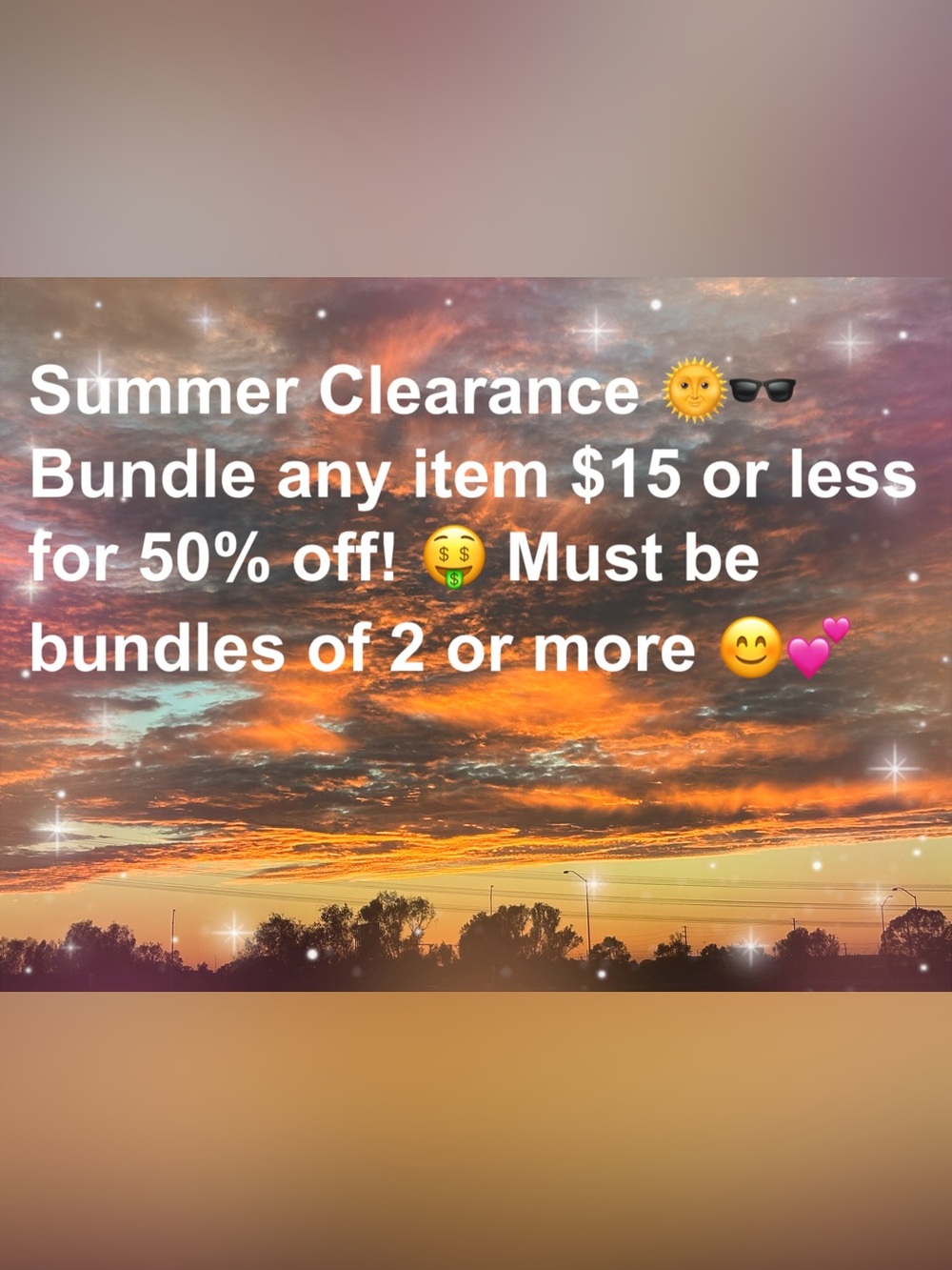 Bundles of 2 or more at $15 or less each save 50% off!